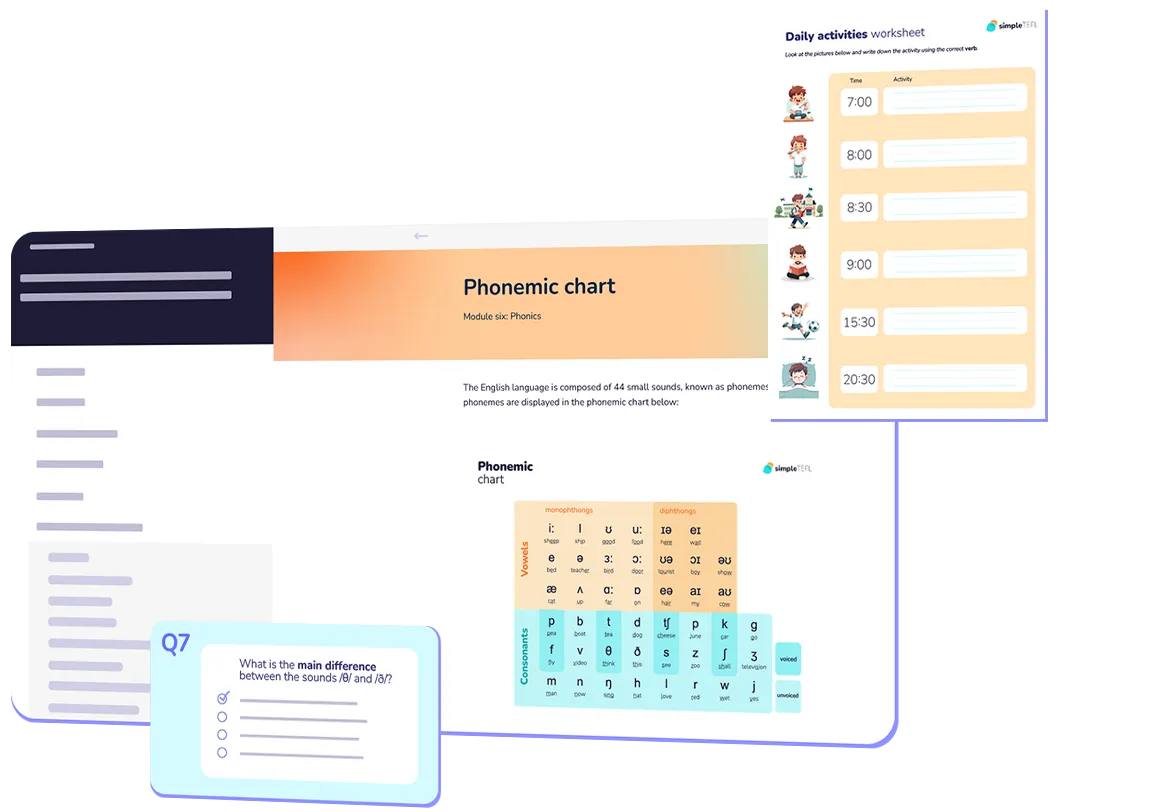 Course interface preview